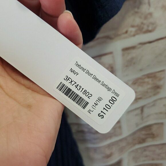 Soft Surrounding Dress PL Navy Blue Maxi Casual Coastal Minimalist - Picture 7 of 8